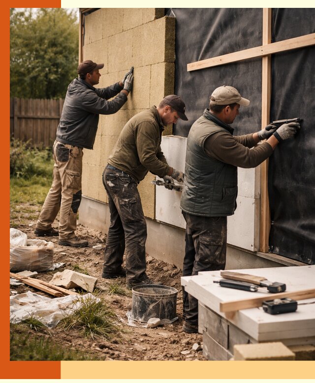 Утепление дачного дома под ключ в Долгопрудном