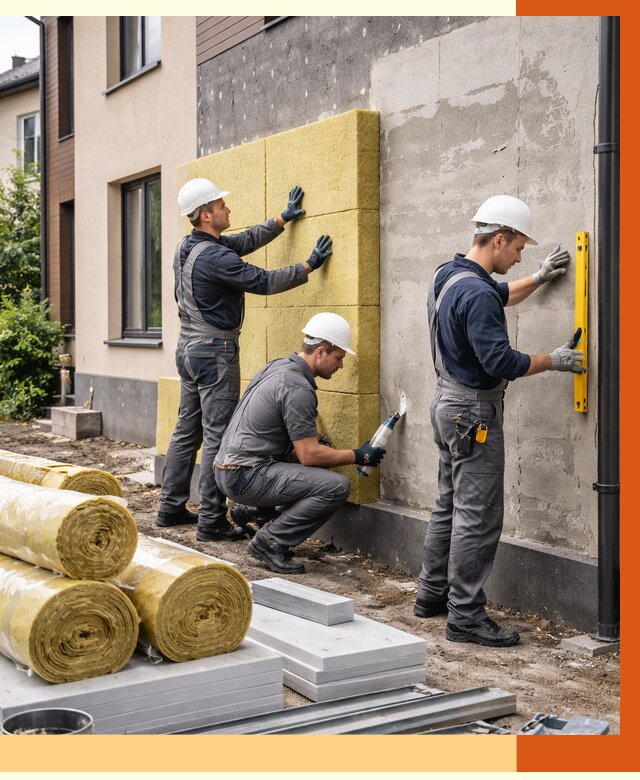 Утепление таунхауса в Долгопрудном от 7305 руб/м2 — комплекс под ключ | ТепломастерДлг