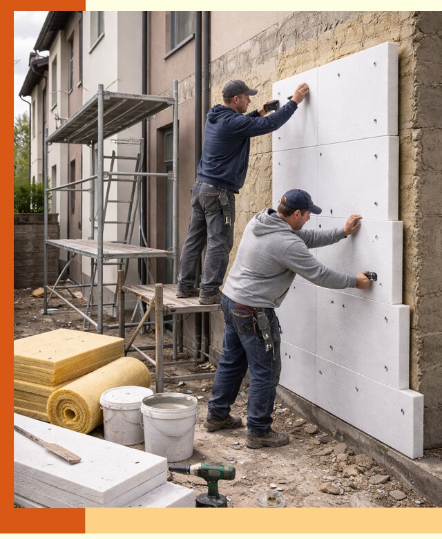 Утепление таунхауса с гарантией комфорта в Долгопрудном