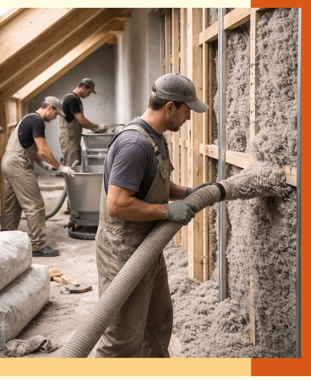 Утепление таунхауса эковатой в Долгопрудном от 2232 руб./м² — монтаж и задувка | ТепломастерДлг