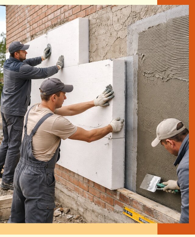 Утепление кирпичного дома в Долгопрудном от 4261 руб. под ключ | ТепломастерДлг