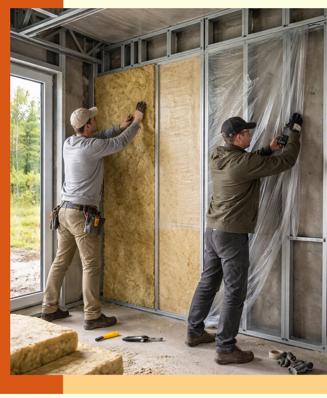 Утепление дома из ЛСТК в Долгопрудном с гарантией качества и эффективности