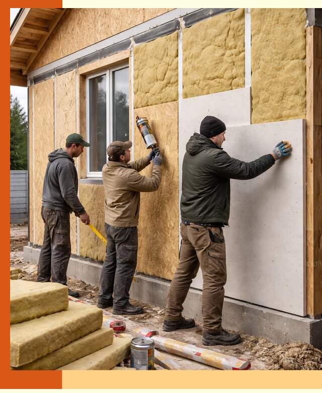 Профессиональное утепление дома из SIP-панелей в Долгопрудном