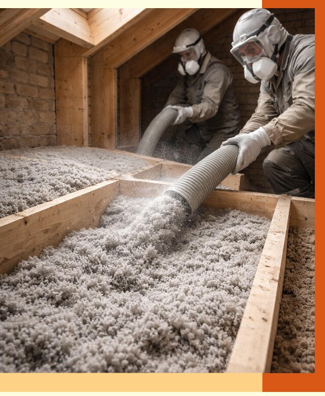 Утепление коттеджа эковатой в Долгопрудном от 2537 руб./м² — комплексная задувка и монтаж | ТепломастерДлг