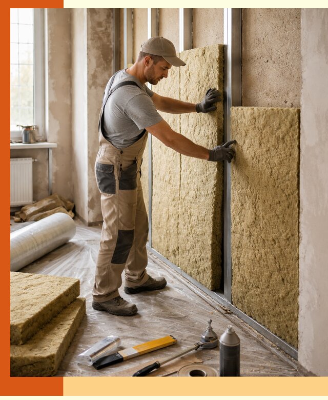 Утепление квартиры в Долгопрудном — комплексная теплоизоляция стен и полов