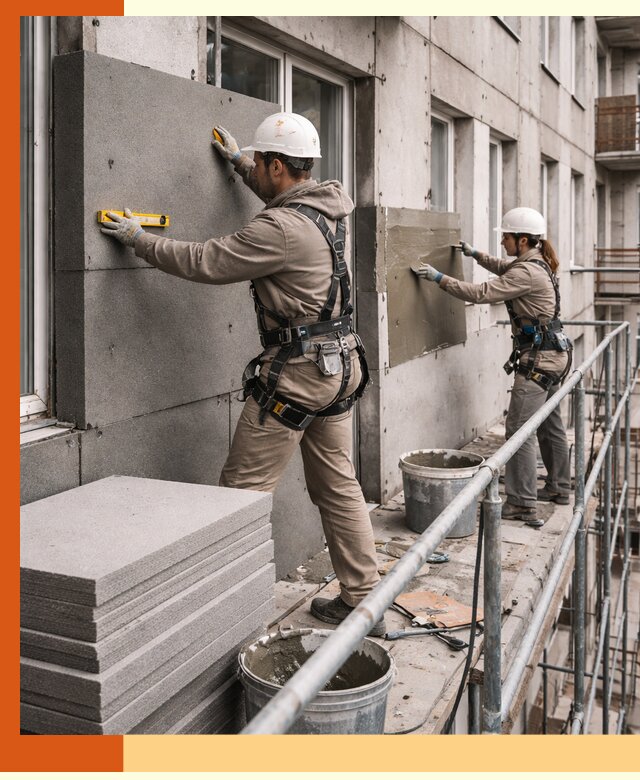 Утепление квартиры снаружи под ключ в Долгопрудном