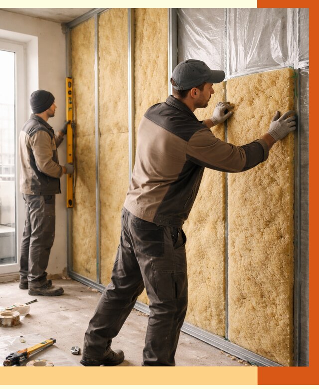 Утепление квартиры изнутри в Долгопрудном от 4414 руб. за м2 | Проф. работы ТепломастерДлг