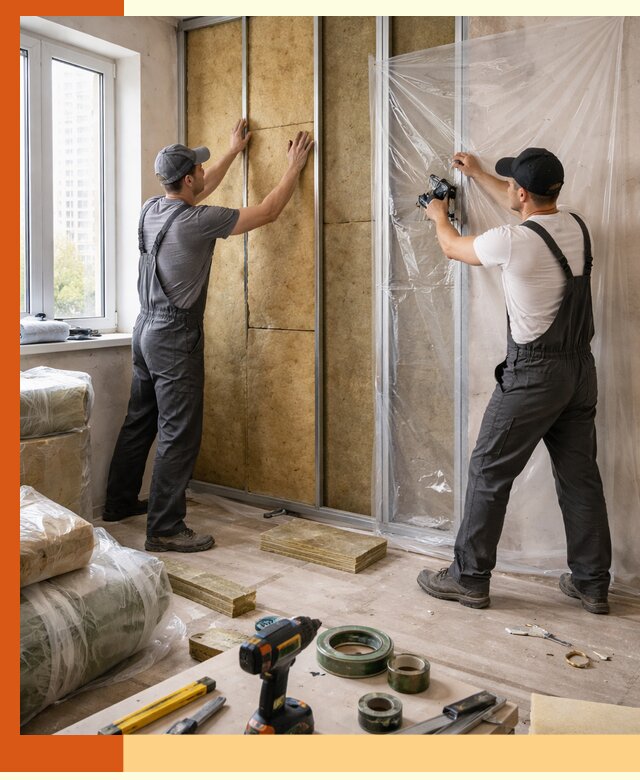 Утепление квартиры изнутри профессионально в Долгопрудном