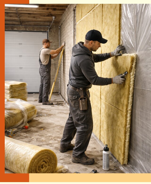 Утепление гаража под ключ в Долгопрудном — все виды теплоизоляции