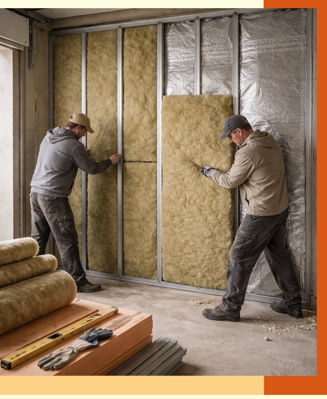 Утепление гаража изнутри в Долгопрудном от 7610 руб/м2 — работы и цена | ТепломастерДлг