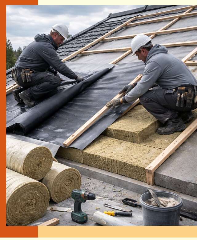 Утепление крыши снаружи в Долгопрудном: профессиональная теплоизоляция