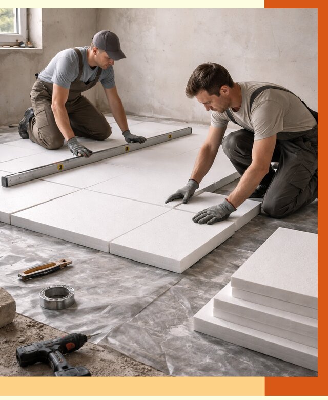 Утепление бетонного пола в Долгопрудном от 2537 руб/м2 — монтаж и цена | ТепломастерДлг