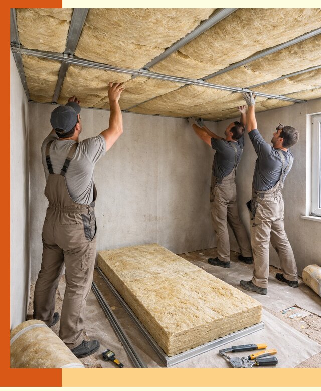 Утепление потолка в Долгопрудном — тепло и без сквозняков