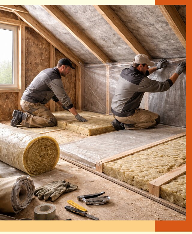 Утепление чердака в Долгопрудном от 7610 руб/м² — теплоизоляция и комплексное утепление под ключ | ТепломастерДлг