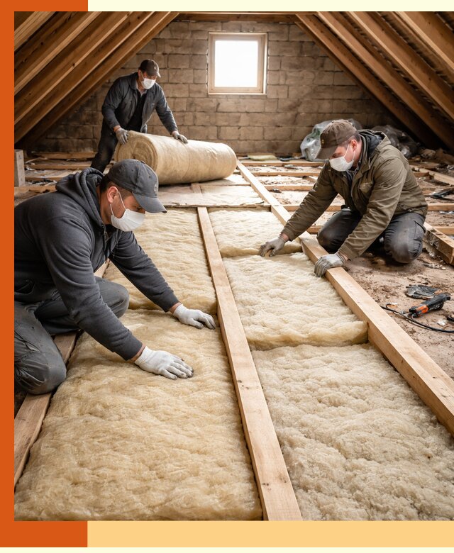 Утепление чердака в Долгопрудном — профессиональная теплоизоляция кровли