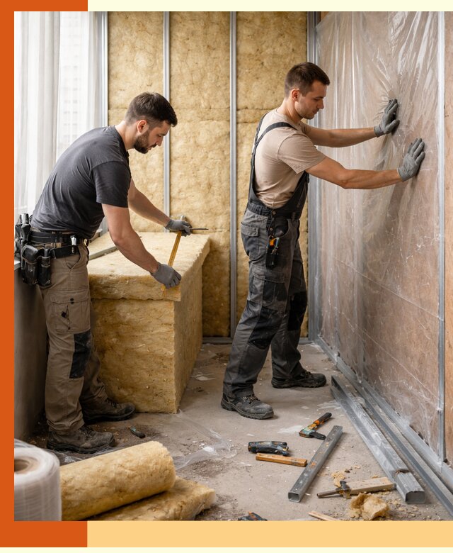 Профессиональное утепление лоджии в Долгопрудном эффективно и надежно