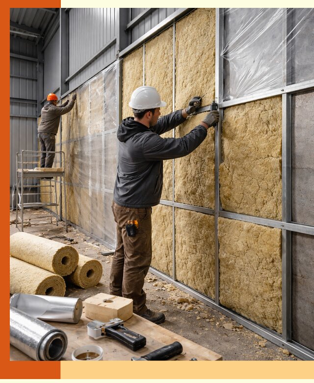 Утепление ангара в Долгопрудном — профессиональная теплоизоляция помещений