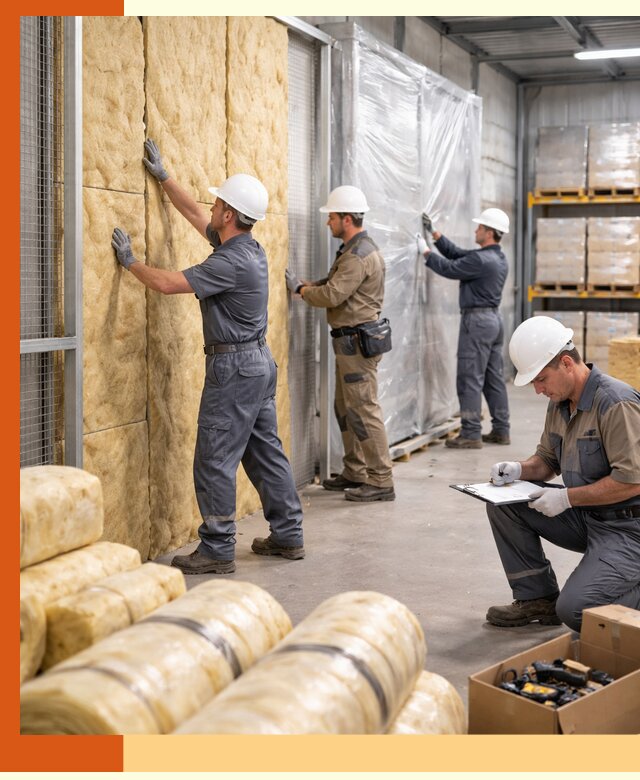 Утепление склада готовой продукции в Долгопрудном качественно и быстро