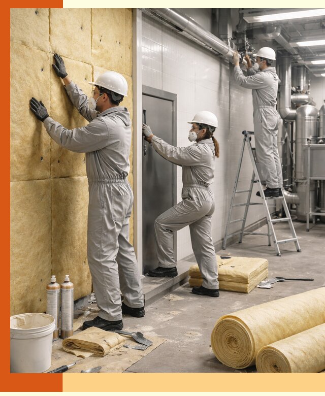 Утепление пищевого цеха под ключ в Долгопрудном