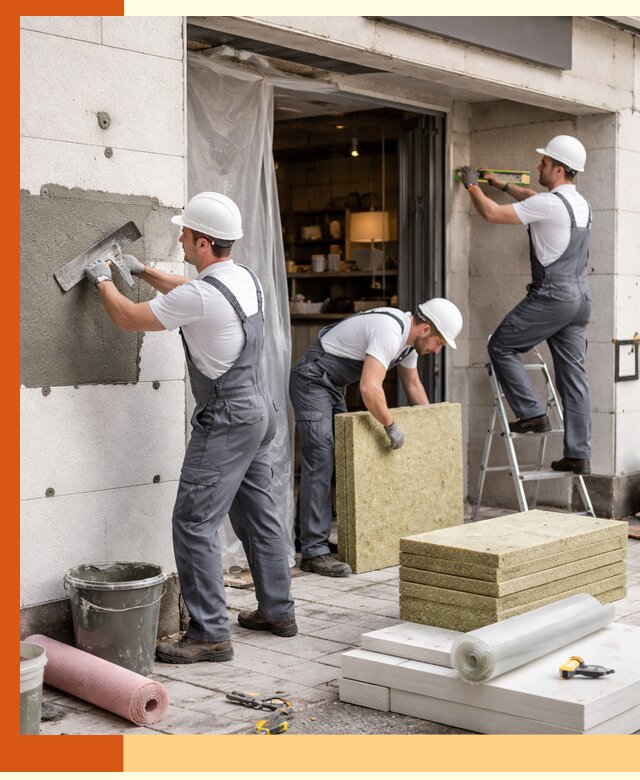 Утепление кафе в Долгопрудном: профессиональная теплоизоляция и монтаж