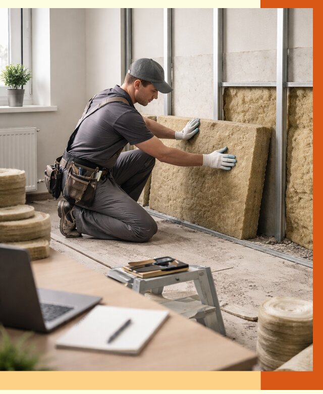 Утепление офиса в Долгопрудном от 4566 руб/м2 — комплексное утепление офиса под ключ | ТепломастерДлг