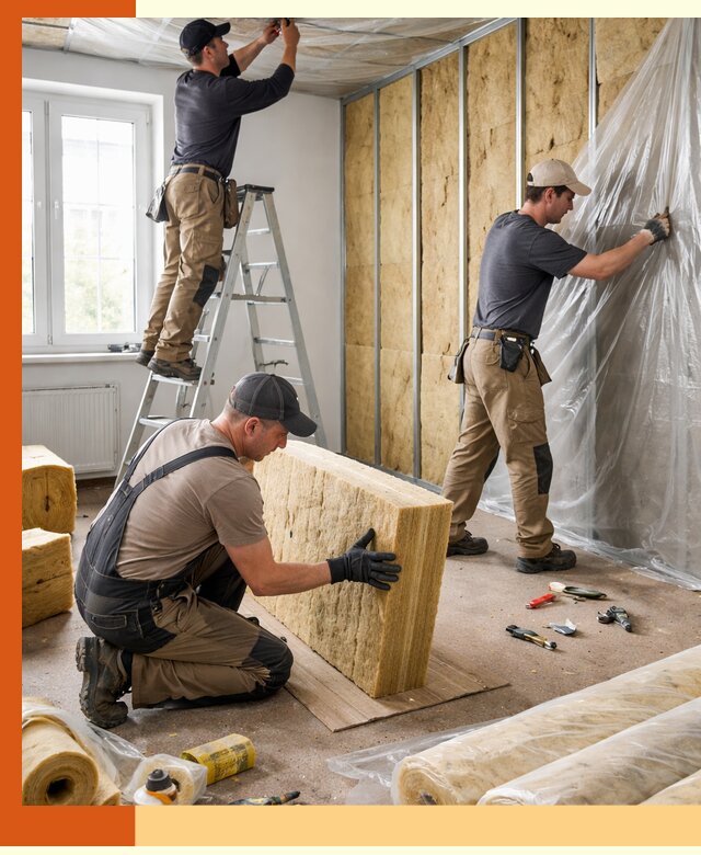 Утепление офисных помещений под ключ в Долгопрудном