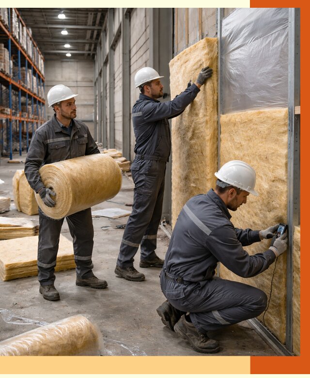 Утепление логистического центра в Долгопрудном от 4566 руб/м² под ключ | ТепломастерДлг