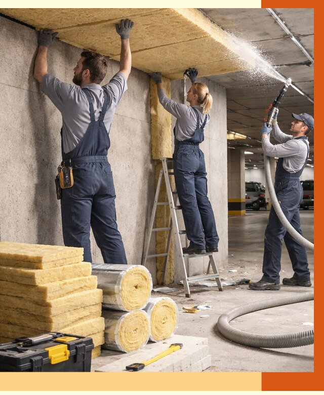 Утепление паркинга в Долгопрудном от 6899 руб./м2 — работы под ключ | ТепломастерДлг