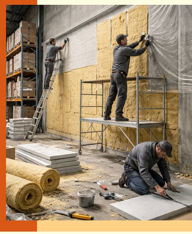 Утепление холодного склада под ключ в Долгопрудном