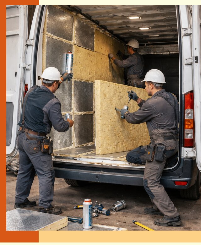 Утепление фургона-рефрижератора в Долгопрудном для сохранения температуры