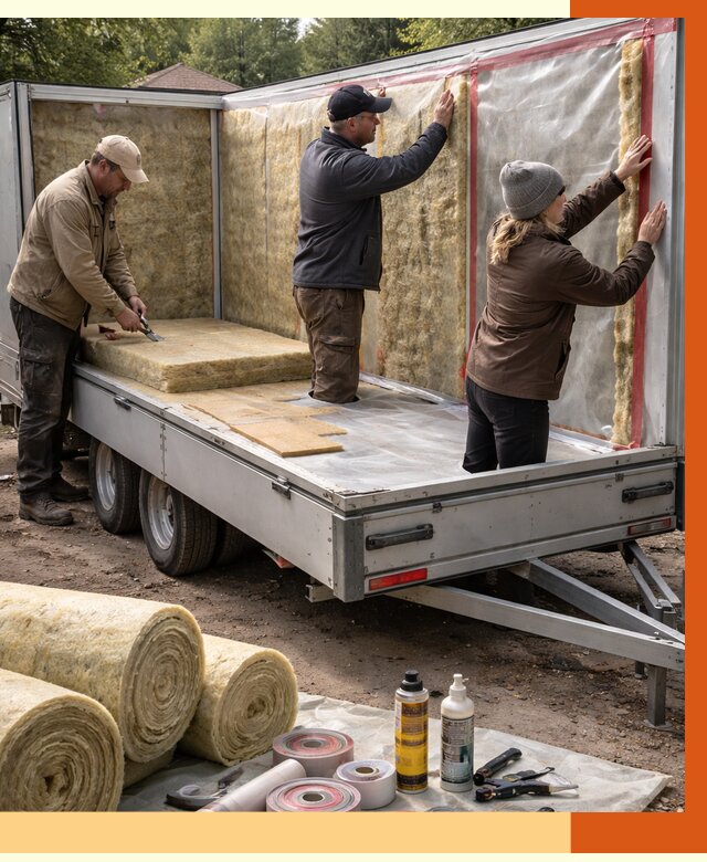 Утепление прицепа в Долгопрудном под ключ от 12683 руб. — комплекс от ТепломастерДлг