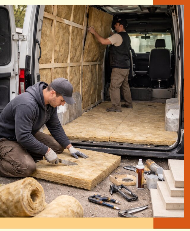 Утепление кемпера в Долгопрудном под ключ от 12175 руб. — профессионально | ТепломастерДлг