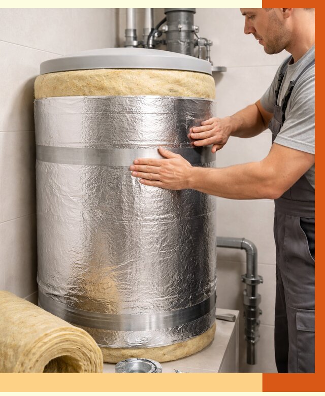 Утепление бойлера в Долгопрудном от 4566 руб. под ключ | Утепление ППУ | ТепломастерДлг