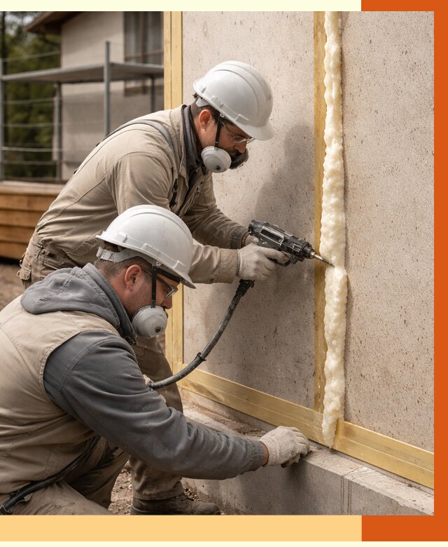 Утепление сип панелей ППУ в Долгопрудном от 4870 руб. под ключ | ТепломастерДлг