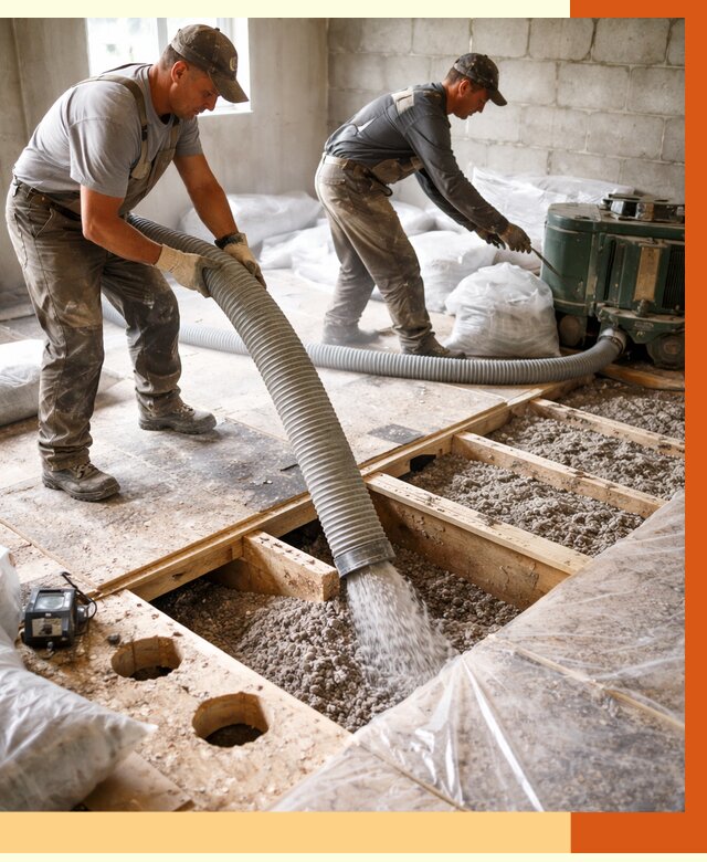 Заполнение пустот перекрытий в Долгопрудном от 4566 руб. под ключ | ТепломастерДлг