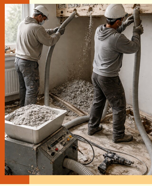 Заполнение пустот перекрытий пеной и наполнителями в Долгопрудном