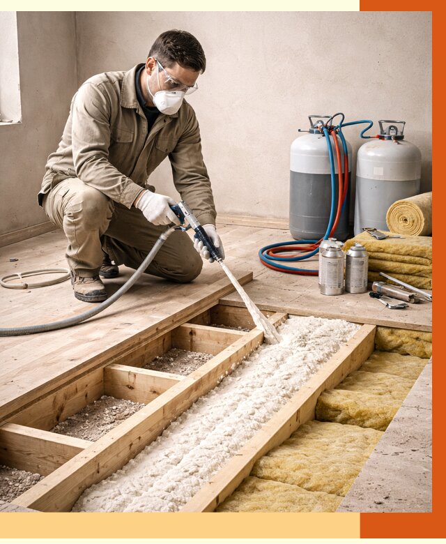 Заполнение полостей межэтажного перекрытия в Долгопрудном от 4261 руб. | ТепломастерДлг