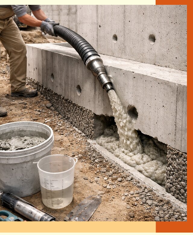 Заполнение полостей фундамента в Долгопрудном от 6899 руб. под ключ | ТепломастерДлг