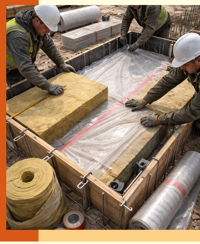 Теплоизоляция опалубки для строительства в Долгопрудном