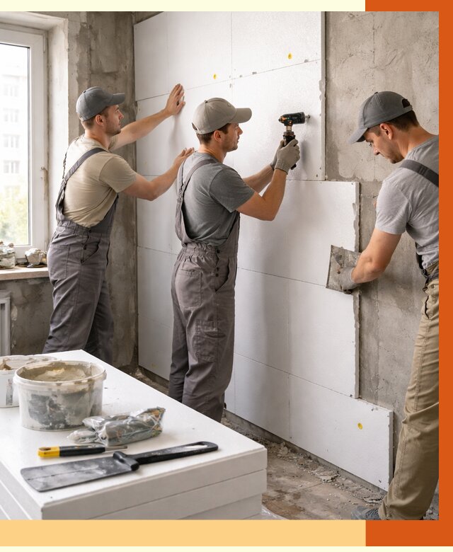 Утепление пенопластом домов и стен в Долгопрудном от 1877 руб. — ТепломастерДлг