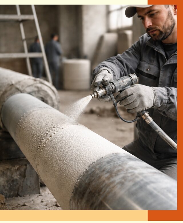 Утепление труб жидкой теплоизоляцией в Долгопрудном от 7610 руб. под ключ | ТепломастерДлг