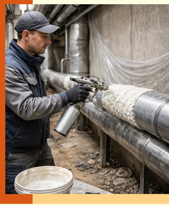 Утепление труб жидкой теплоизоляцией в Долгопрудном