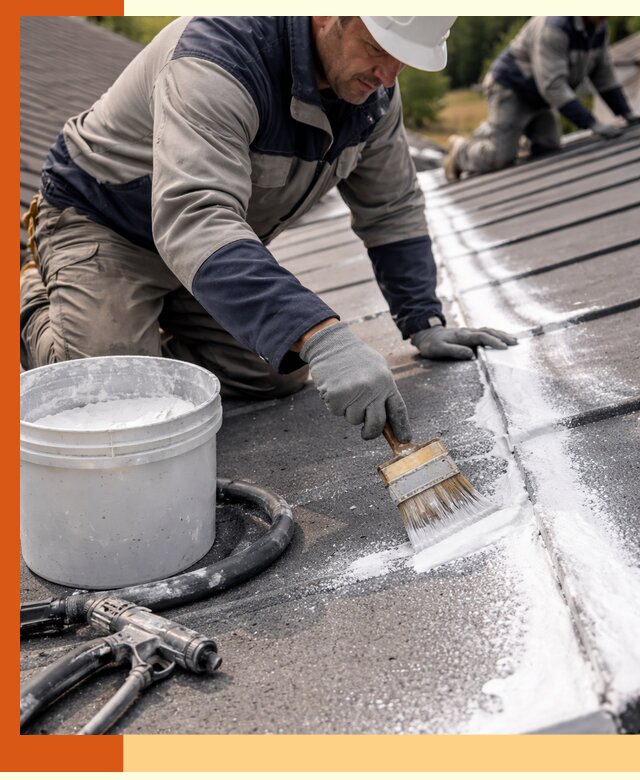 Утепление кровли жидкой теплоизоляцией в Долгопрудном