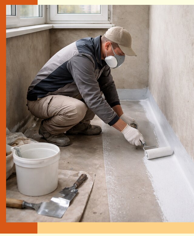 Утепление балкона жидкой теплоизоляцией в Долгопрудном