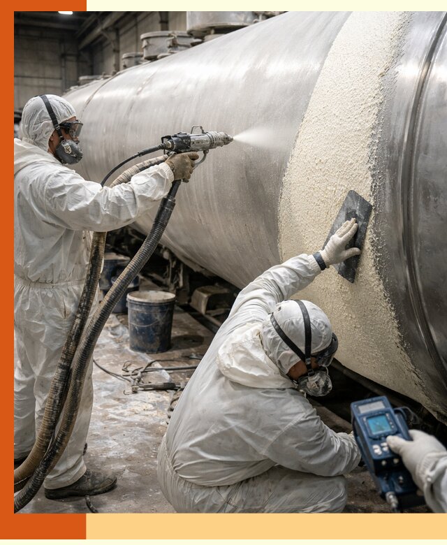 Утепление автоцистерн жидкой теплоизоляцией в Долгопрудном