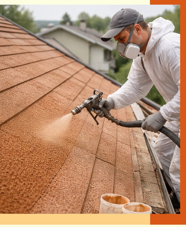 Утепление кровли жидкой пробкой в Долгопрудном от 2739 руб./м² под ключ | ТепломастерДлг