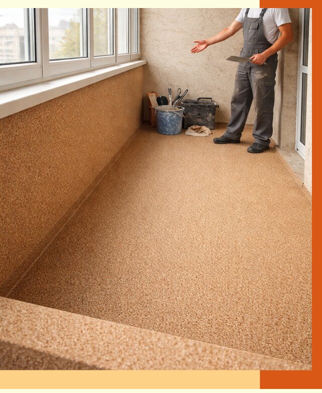 Утепление балкона жидкой пробкой в Долгопрудном от 3703 руб/м² под ключ | ТепломастерДлг