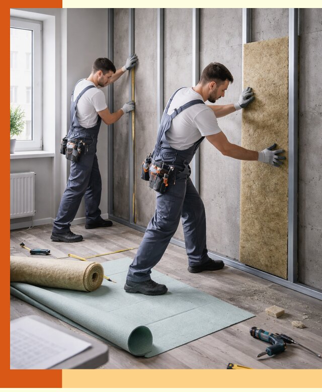 Шумоизоляция квартиры под ключ в Долгопрудном — профессионально и гарантированно