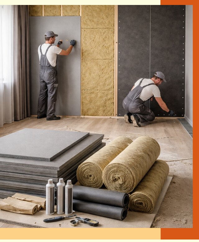 Шумоизоляция дома в Долгопрудном от 4566 руб/м2 — комплексная звукоизоляция под ключ | ТепломастерДлг