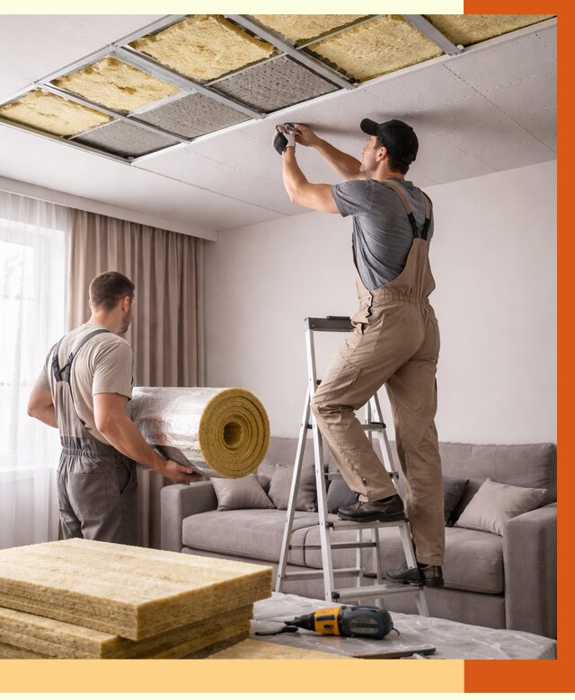 Шумоизоляция потолка в Долгопрудном от 2283 руб. под ключ | Профессионально — ТепломастерДлг